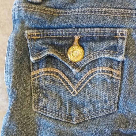 Levi's Flare Jeans Size 3T Pocket/Adjustable Waist - Picture 5 of 9